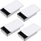 Hpmjz 4 Pack Dental Floss Portable Case White Travel Floss Box Metal Sliding