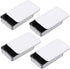 Hpmjz 4 Pack Dental Floss Portable Case White Travel Floss Box Metal Sliding
