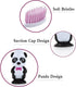 Newday Kids Toothbrushes, 6 Pack Set with Soft Bristles and Suction Cup, Includes Travel Covers, Bear Panda Design