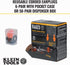 Klein Tools 605036 Corded Earplugs, 25dB NRR, Reusable Orange Earplugs, 6-Pack with Case for Industrial Use