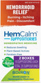 Boiron HemCalm Suppositories for Hemorrhoid Pain Relief, Itching, Swelling, Discomfort - 10 Count (Pack of 2)