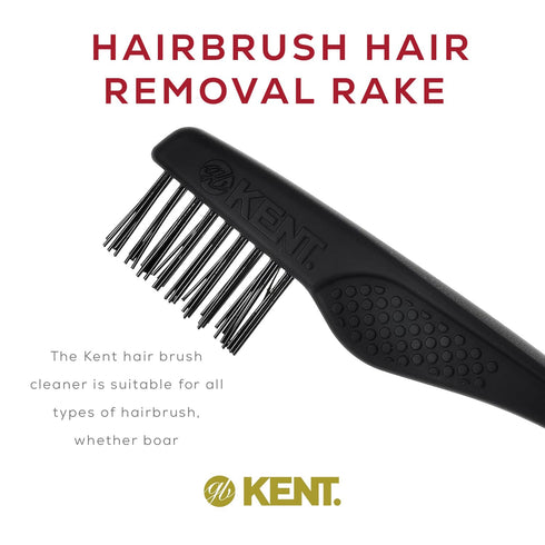 Kent LPC2 Hair Brush Cleaning Tool, Hairbrush Cleaner Rake for Removing Hair and Dandruff