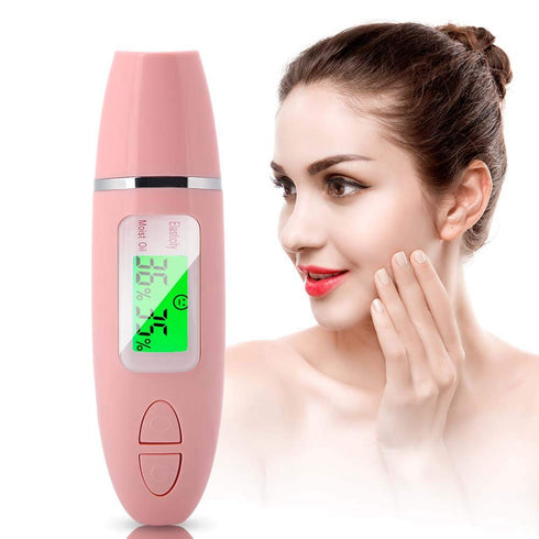 Skin Analyzer Machine Professional,Digital Skin Oil Sensor, Skin Analyzer Tester Water Oil Monitor LCD Display Monitoring Meter for Face and Body