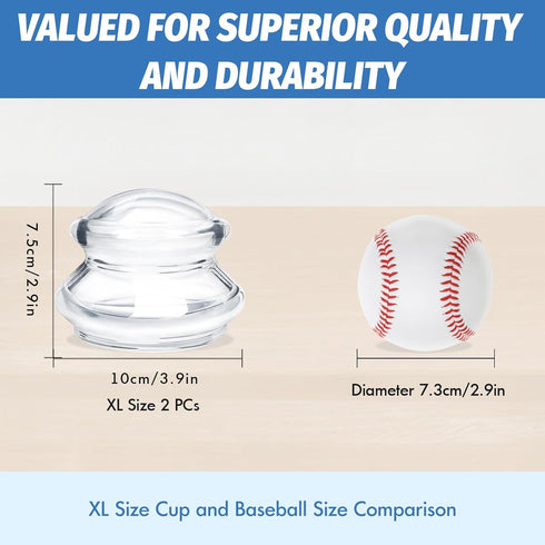 ELERA XL Silicone Cupping Therapy Sets, Professionally Designed Chinese Massage Cups for Joint Pain Relief