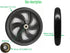 Replacement Wheel for Rollator Model 10257, 7.5" Black Wheels for Walker Rollator