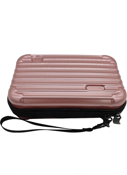 SenYang Hard Shell Cosmetic Case, Protective Storage Bag for Toiletry, Beauty Makeup, Electronic Accessories, Gold