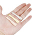 3 PCS Metal Cosmetic Spoon, Mini Skincare Spatula, Zinc Alloy Beauty Scoop (Silver Gold Rose Gold)