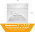 Pill Pouch Bags, Pack of 100, 3" x 2.75" Disposable Plastic Travel Pill Bags with Write-on Labels