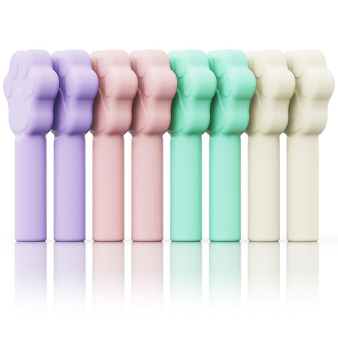 Aligner Chewies for Invisalign, 8-Pack Cat Claws Style Silicone Munchies for Braces, Aligners, Retainers (Mint, Taro,