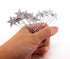 yueton 10pcs Bling Rhinestone Star Hair Pins Clips, Bridal Crystal Headwear Accessories for Women