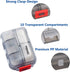 YEEHO 10 Pill Case - Portable Supplements Tablet Container Box with Compartments - Medicine Capsule Vitamin Foldable