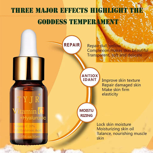 Vitamin C Serum for Face 20% - Anti Aging Face Serum with Vitamin E, Hyaluronic Acid, Aloe Vera
