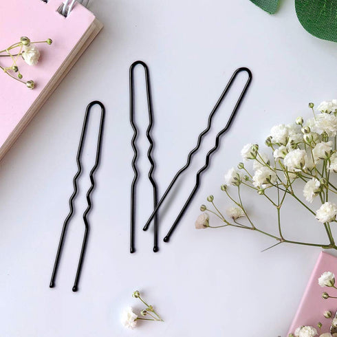 U Shaped IKOCO Hair Pins for Women's Ballet Buns, 2.4 inch with Storage Box