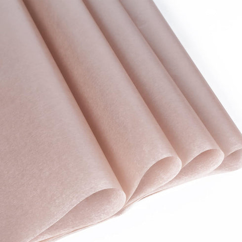 UNIQOOO 100 Sheets 20X14 Premium Metallic Rose Gold Champagne Gold Tissue Gift Wrap Paper, Bulk Recyclable