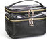Travel Makeup Bag Makeup Organizer Cosmetic Bag for Women, Portable Waterproof Foldable Black