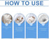KSVNOTF Glazes.(2pcs) Toilet Cleaning Powder: Dissolves Quickly, Effectively Removes Stubborn Water Stains, Produces