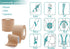 Dimora Uncut Kinesiology Tape, 4 Rolls Pure Cotton Elastic Athletic Tape for Muscle Pain Relief