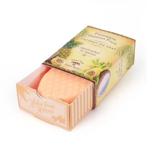 Island Soap & Candle Works Handmade Coconut Soap, Pineapple/Passion Fruit