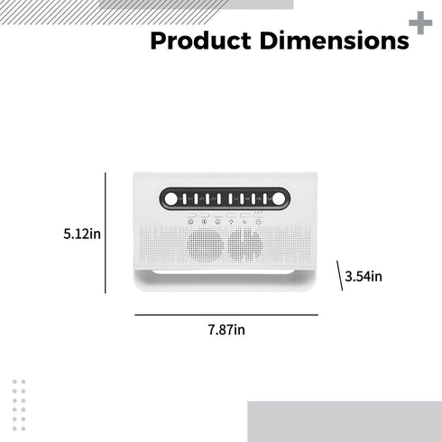 yeeplant 7 200 90 130 Mm White Noise Humidifier & Aromatherapy Essential Oil Diffuser, Colors Flame, Wireless Speaker