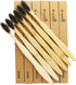 N-amboo Pack 6 Hard Toothbrush Bamboo Toothbrush for Adult Manual Toothbrsuh Hard Bristles