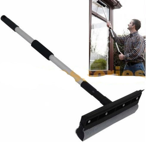 Unknown 24 38" inch - Extendable Rubber Window Cleaning Squeegee & Sponge for Windshield