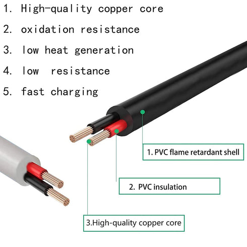 USB Cable for MicroTouch Solo Men's Electric Shaver, 39.4in 5V Replacement Charger Cord