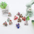 Mini 1.2 Inch Plastic No-Slip Grip Jaw Hair Clip, Floral Printed Small Acrylic Hair Claw Clips, Pack of 12