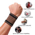 Copper Wrist Compression Brace (2Pcs) - Elastic Support Sleeve for Tendonitis, Arthritis, Pain Relief