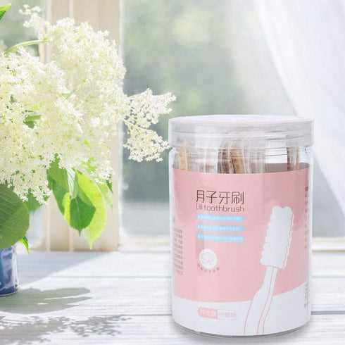 30pcs Mini Disposable Toothbrush - No Toothpaste Needed, Portable Soft Oral Care for Kids, Aged, Maternity, Travel