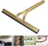 Shower Squeegee for Glass Doors, Stainless Steel Window Squeegee, Non-Slip Handle for Bathroom and Tile Cleaning