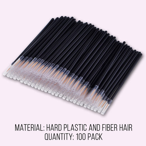 KINGMAS 100 Pack Eyeliner Brush, Disposable Ultra-fine Point Eyeliner Applicator, Makeup Tool