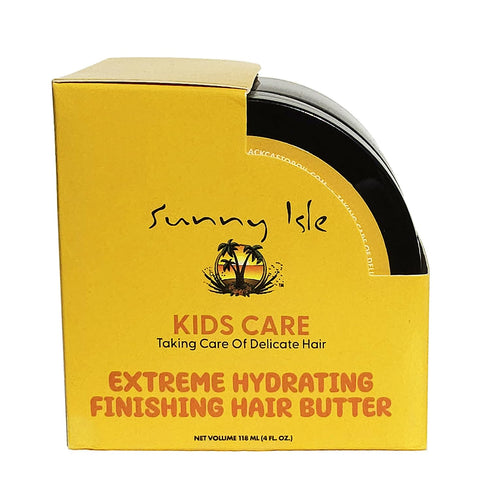 Sunny Isle Kids Care Extreme Hydrating Finishing Hair Butter, 4oz - Gentle Care for Softer, Smoother Hair