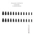Hypnaughty 24 Pcs Noir Black Matte Luxury Coffin Press on Nails with Glue, Medium Long Solid Black Color
