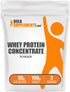 BulkSupplements.com Whey Protein Concentrate Powder 80%, Unflavored, Gluten Free, 30g per Serving, 100g
