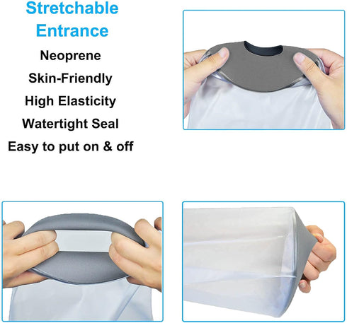 Reusable PICC Line Shower Cover for Upper Arm, Waterproof Cast Cover for Shower Arm, IV Protector Bag for Bath