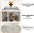 Makeup Brush Holder Organizer - 360° Rotating Luxury Cosmetic Organizer with Lid, Desktop Storage (White 1)