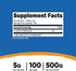 Nutricost Pure L-Leucine Powder, 500 Grams