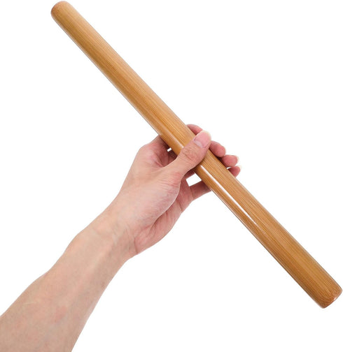 HAMPPLIES Massage Stick for Deep Tissue Muscle Relief Natural Material Ergonomic Design for Back Neck Shoulder Therapy