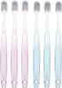 Firm Bristles Toothbrush, 6pcs Crystal Handle Oral Health Care Adult Toothbrush