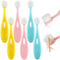 6 Pieces Kids Extra Soft Nano Toothbrush Set, Children Micro Nano Manual Toothbrush with 20000 Bristles for Age 1+
