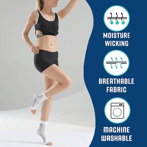 OCQOPM 4Pairs Aidease Neuro Compression Socks, Orthopedic Neuro Socks - Pain/Swelling Healing Socks, for Neuropathy