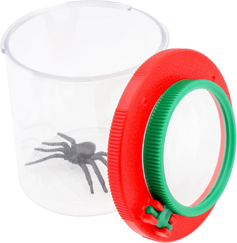 Smgda 2 Pieces Magnifying Insect Box, Insert Bug Viewer, Bug Magnifier Container, Critter Insect Cage Bug Jar, Bug