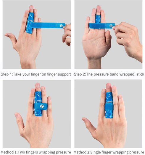 Kuangmi Finger Sleeve Support Protector, Finger Splint Brace for Pain Relief and Preventing Sports Injuries, L/XL