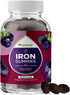 Natural Multivitamin Iron Gummies for Adults, Gummy Vitamins with Iron and B Complex Vitamins, 60 Count