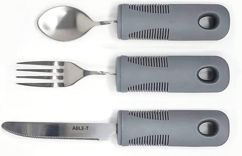 Bendable Cutlery Set, Includes Fork, Knife, and Spoon for Easy Use