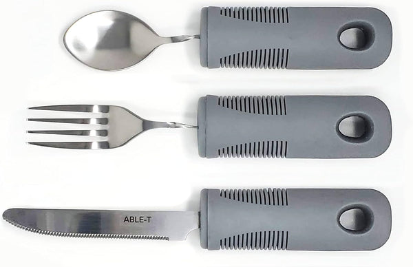 Bendable Cutlery Set, Includes Fork, Knife, and Spoon for Easy Use