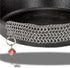 Knapp Made CM Scrubber 9"x6" Small Ring Cast Iron Scrubber, Cleaner for Hard Anodized Cookware, Pans, Grills