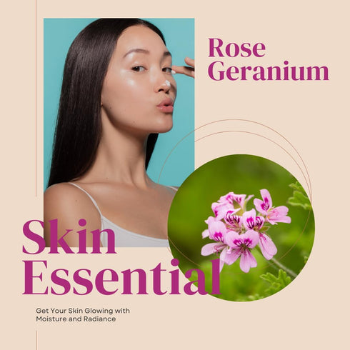 Rose Geranium Essential Oil, 100% Essential Oil - 4 fl oz - GreenHealth