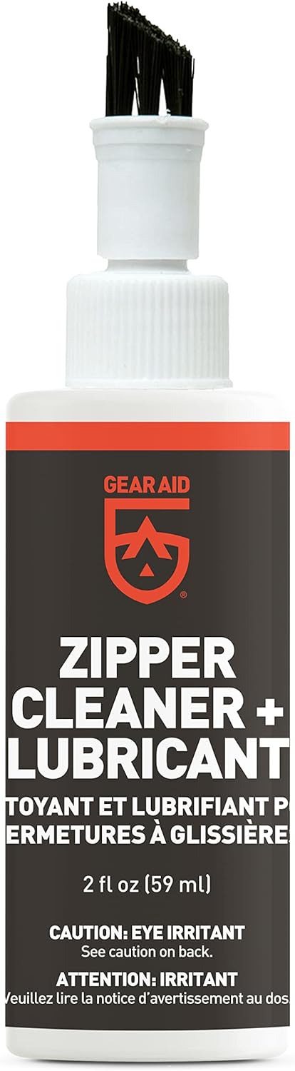 GEAR AID Zipper Cleaner and Lubricant, 2 fl oz, 2 Pack for Wetsuits, Tents, and Bags