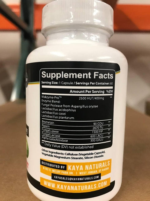 Immune 30 Kaya Naturals Digestive Enzymes with Prebiotics & Probiotics - Constipation & Bloating Relief Pills for Women